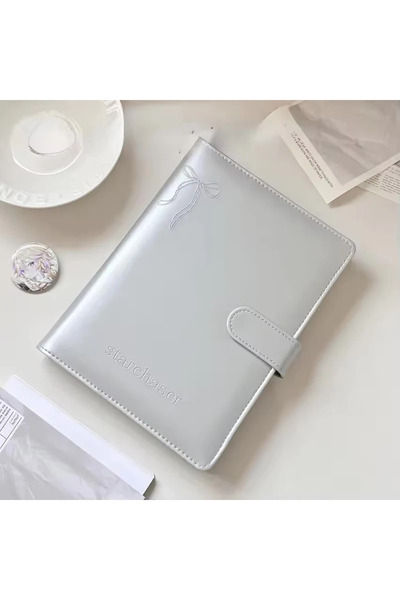 Kawaii Macaron Binder File A5 Silver