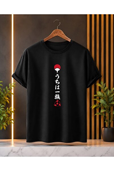 barsdepo Tricou Clanul Uchiha, Calitate PREMIUM Unisex Copii/Adulți