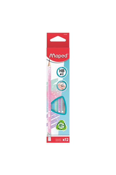Maped Black Pep's Deco Glitter Silgili Kurşun Kalem HB 851804