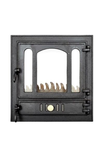 OEM Ușă de șemineu Visio cu sticlă termorezistentă 460x480mm