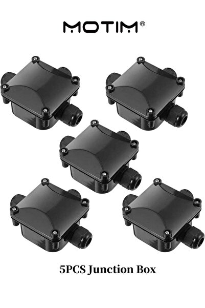 MOTIM 5PCS Junction Box Waterproof Outdoor Cable Connector Impact Resistant P...