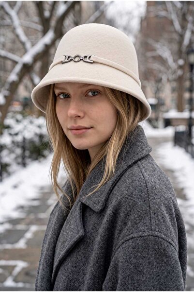 Aware Time Pălărie de iarnă Angora Bucket Beanie pentru femei