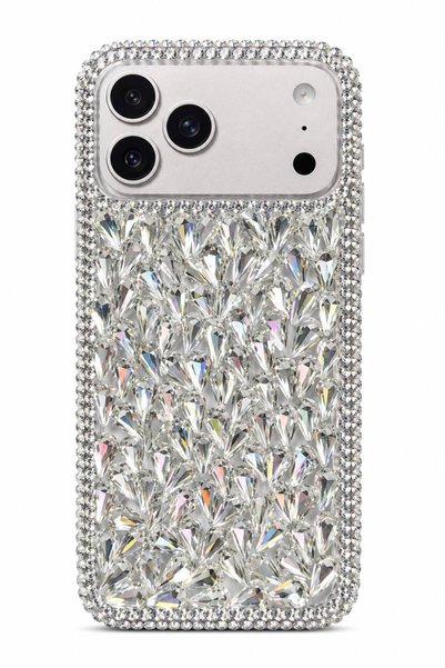 Kılıfsiparis iPhone 15 Compatible Shine Stone Ultra Luxury Phone Case