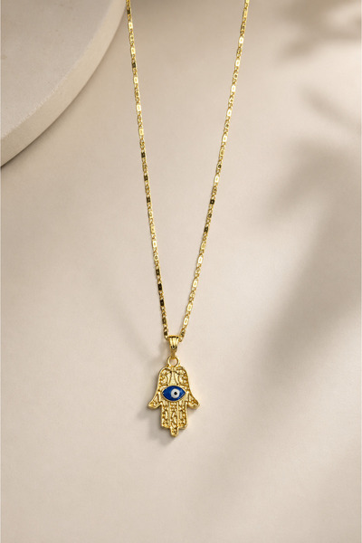 Alexis Carrel Amara Fatma Ana Eli Nazar Beaded Women's Gold Necklace