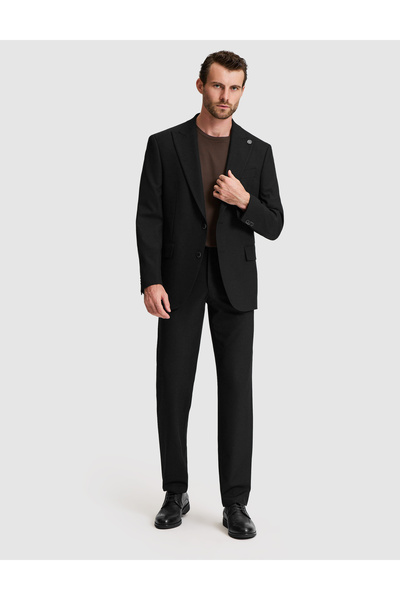Pierre Cardin Black Slim Fit Suit 50331695-Vr046