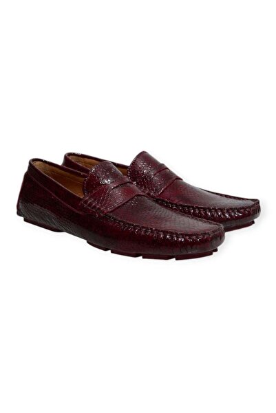 FRANCO CALVANI Bordo Color Laceless Genuine Leather Men's Shoes