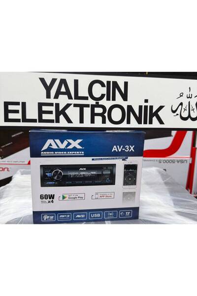 AVX AV-3 bluetooth usb tf cart MP3 AVın radyo 3amfı cıkıslı çift usb 4x60 1AD...