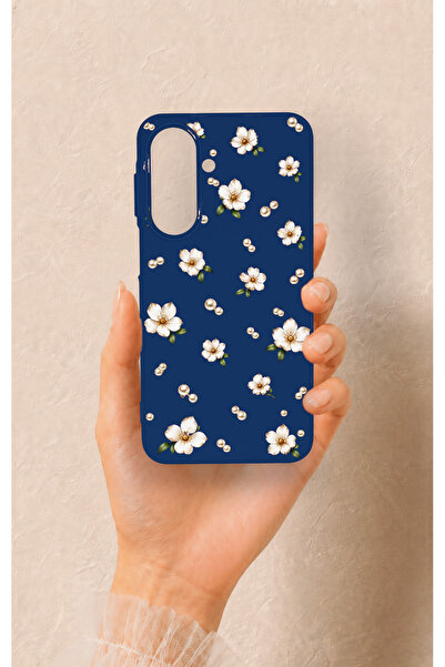 Vip Case Samsung A27 Uyumlu Papatya İnci Desenli Silikon Kılıf