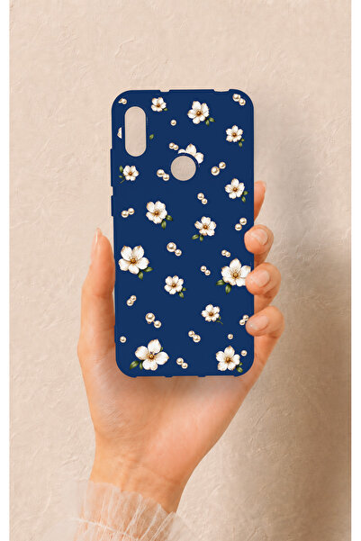 Vip Case Huawei Y6 2019 Uyumlu Papatya İnci Desenli Silikon Kılıf
