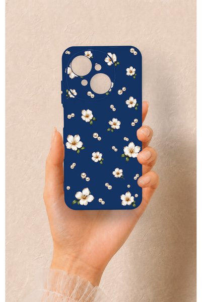 Vip Case Tecno Spark Go1 Compatible Daisy Pearl Patterned Silicone Case