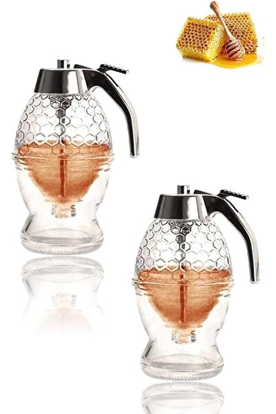 Sweet seven Sweet Seven Glass Honey and Syrup Dispenser with Warmer - No Drip...