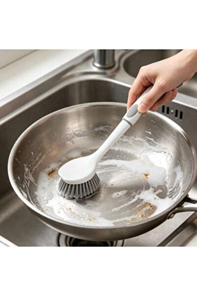 Kmt Style Pot and pan washing brush, total length 27 cm, brush head width 5.5...