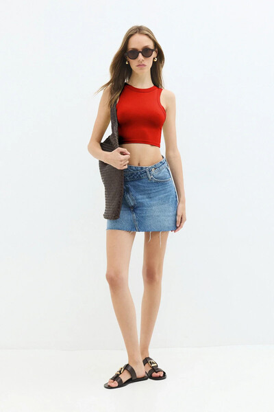 No Matter What Ohlávka Neck Crop Top