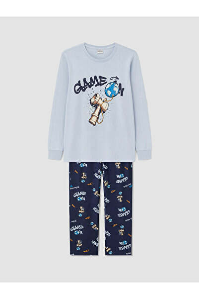 LC Waikiki Crew Neck Boy's Pajamas Set