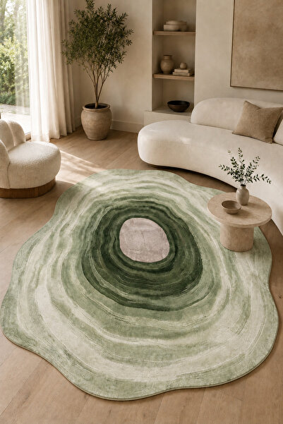 DECOVİST HOME Kaymaz Taban Makinede Yıkanabilir Leke Tutmaz Salon Halısı – Mo...