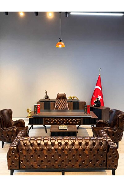 ERDEM KARDESLER OFİS MOBİLYALARI STAR - KAHVE MAKAM TAKIMI FULL SET 8 PARÇA