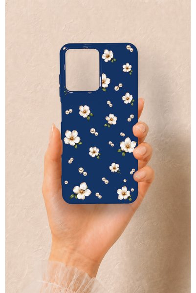 Vip Case Casper Via M40 Compatible Daisy Pearl Patterned Silicone Case