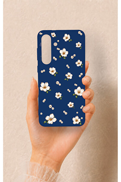 Vip Case Samsung S25Fe Uyumlu Papatya İnci Desenli Silikon Kılıf