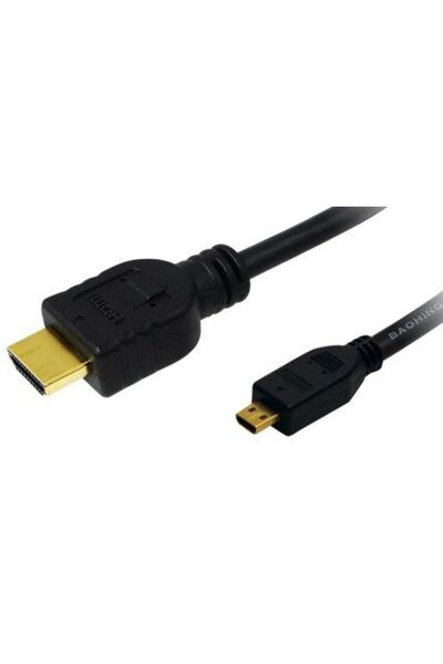 LogiLink Καλώδιο Micro-HDMI 1.4 Ethernet Αρσενικό σε HDMI Αρσενικό 2 μ. (CH0032)