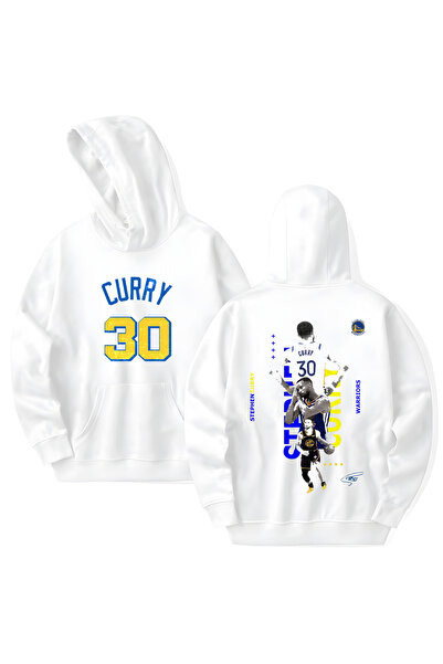 STİL-X Stephen Curry Printed Cotton Long Sleeve Hooded Sweatshirt with 3 Thre...