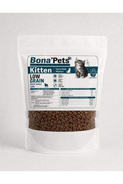 Kitten Kuzu Etli Yavru Kedi Maması 1,5 KG