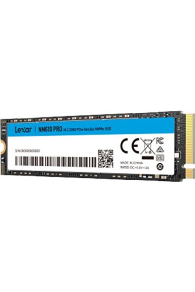 Lexar 500GB NM610PRO LNM610P500G-RNNNG Μονάδα Στερεάς Κατάστασης PCI-E SSD M.2