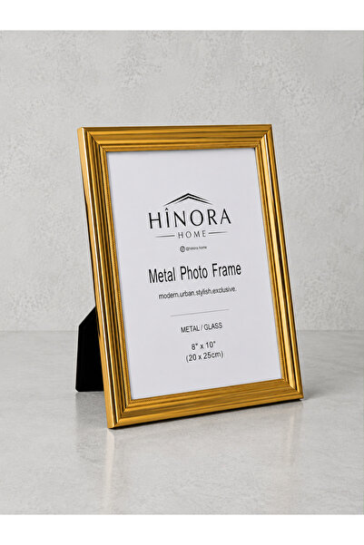Hinora Decorative Metal Photo Frame Gold Silver – Desktop Picture Frame – 20X...