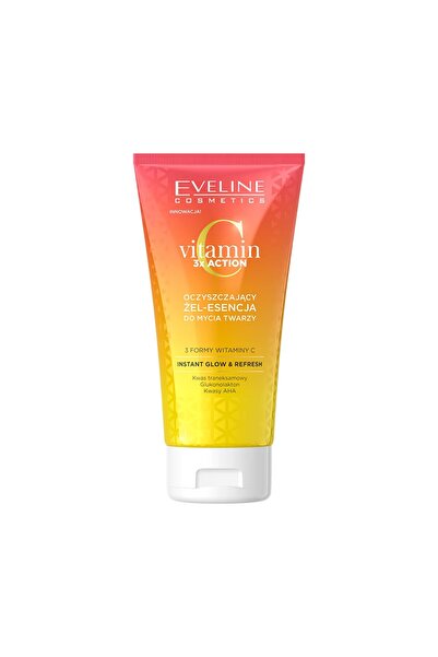Eveline Vitamina 3x Acțiune Gel-Esență de Curățare Facială 150ml