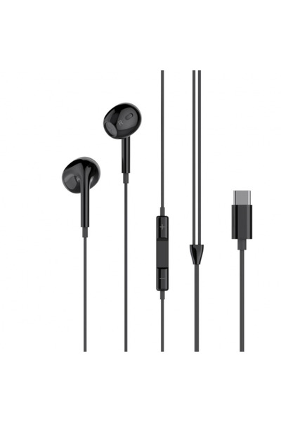 XO Design Casti Handsfree USB-C EP74, Negru