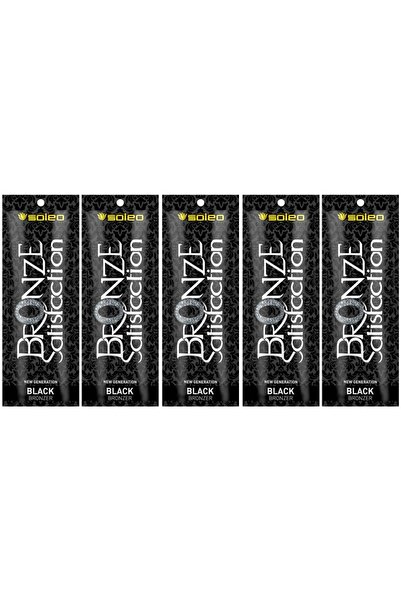 Soleo Bronzer Negru cu Protecție Solară, Pachet de 5, 15ml