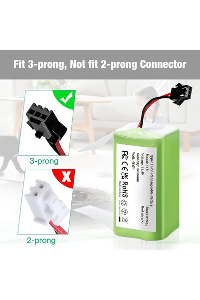 Generic Replacement Battery 14.4V 3200mAh Li-ion Battery Compatible with N79 N79S DN622 and For Eufy R