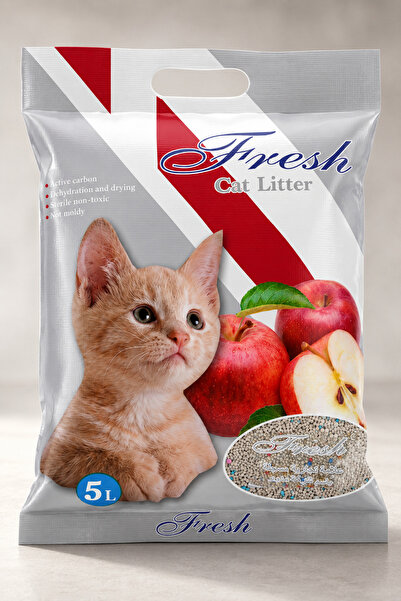 Fresh Fresh Cat Litter 5L - Quick Absorbing Clumping Cat Sand with Apple Scent
