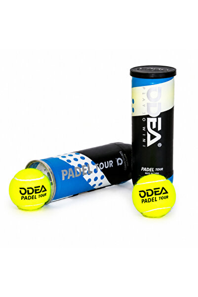 ODEA Padel Tour Padel Tennis Balls – Tube of 3 Premium Balls for Training, Pr...