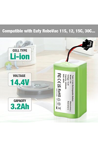 Generic Replacement Battery 14.4V 3200mAh Li-ion Battery Compatible with N79 ...