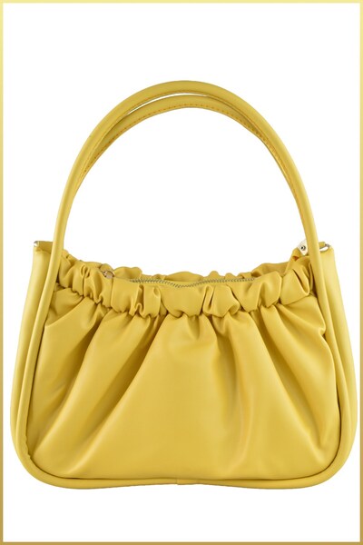 birizmoda Sova Women's Drawstring Oval Hand and Shoulder Bag - Yellow
