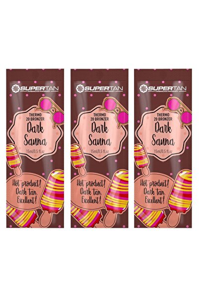 supertan Loțiune de protecție solară cu efect de bronz intens, 3x15ml