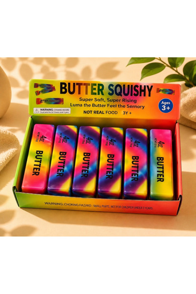 studyosercan2 Gökkuşağı desenli butter squişhy tereyağ sukuşi