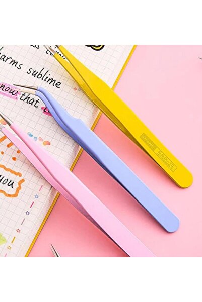 Kayra Hassas Uçlu Sticker Cımbızı Renkli Cımbız Bullet Journal El İşi Hobi Cımbızı