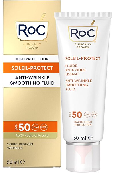 Roc Soleil-Protect Kırışıklık Karşıtı Likit Yüz Güneş Kremi Spf50 50 Ml