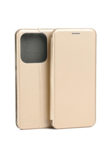 Beline Husă magnetică tip carte pentru Xiaomi Redmi Note 14 5G, Auriu