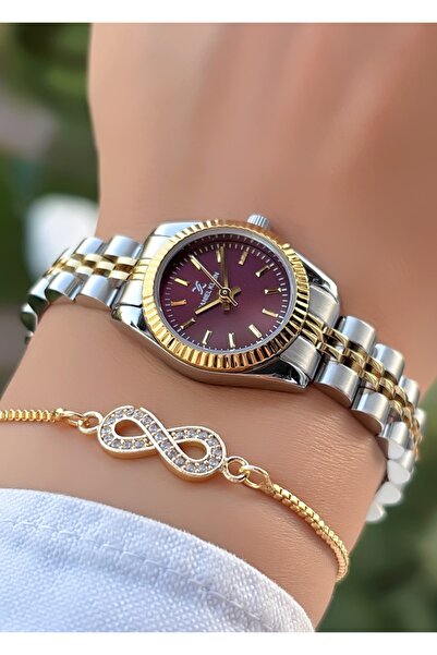 Daniel Klein Original Minimal Burgundy Dial Women's Wristwatch – |   Bracelet...