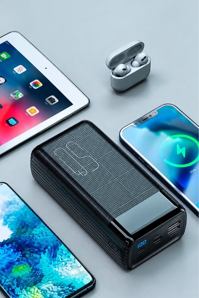 iThink Original Accessories 50.000 MAH POWERBANK TAŞINABİLİR HIZLI ŞARJ DİJİTAL EKRANLI 22.5 W A24Q