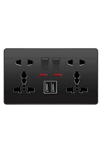 GENERAL Dual Multi-Socket Tamper-Resistant Wall Socket with Universal Wall So...