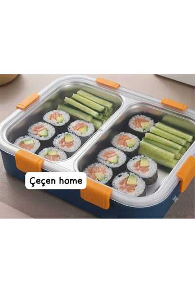 ÇEÇEN HOME Leakproof 2 Compartment Sus 304 Stainless Steel Lunch Box - Lunch ...