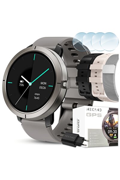 NexaNook SMARTWATCH FEMEI CEAS IMPERMEABIL GPS MENIU PL AMOLED APELURI RATE C...