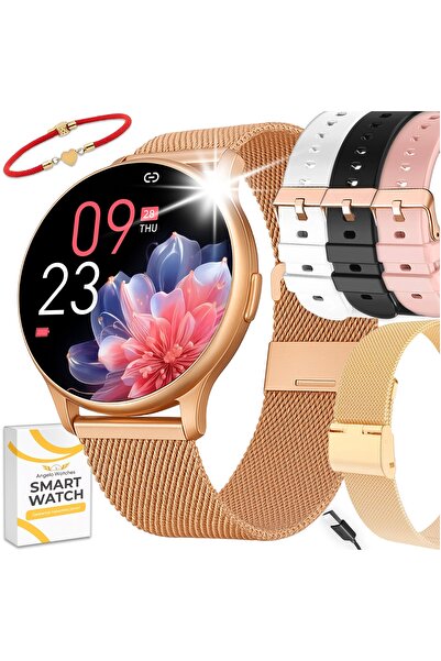 Angelo Watches SMARTWATCH CEAS DE DAMĂ IMPERMEABIL MONITORIZARE RITM CARDIORĂ...