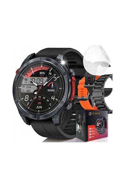 JG Smart SMARTWATCH BĂRBAȚI GPS ÎNOT IMPERMEABIL 5 ATM Monitorizare ritm card...
