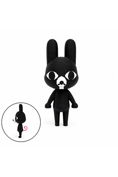 Lulu's Prints Figurina Ratthew inspirata din Animal Hospital, Roblox, negru, ...