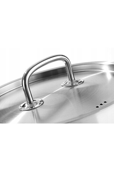 HENDI Oală din oțel inoxidabil 9L Kitchen Line 24x20cm cu capac