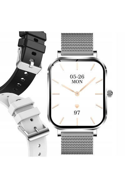 Angelo Watches SMARTWATCH CEAS DE DAMĂ ARGINTIU NOTIFICARE APELURI SMARTWATCH...